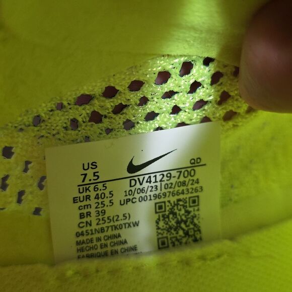 Nike ZoomX Vaporfly Next% 3 Fast Pack Volt Black Blue New DV4129-700 Women's 9 - Picture 13 of 16